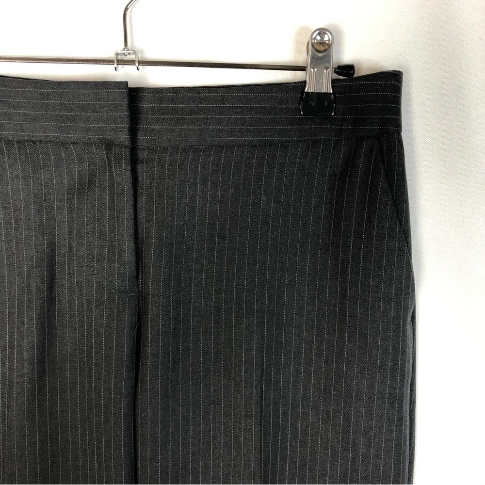 J. Crew Petite Wear Everywhere‎ Gray Pinstripe Dress Pants 0P
